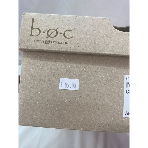 B.OC Women's Green Apple Size 9 Floral accent Wedge Sandal with Box - Picture 11 of 12